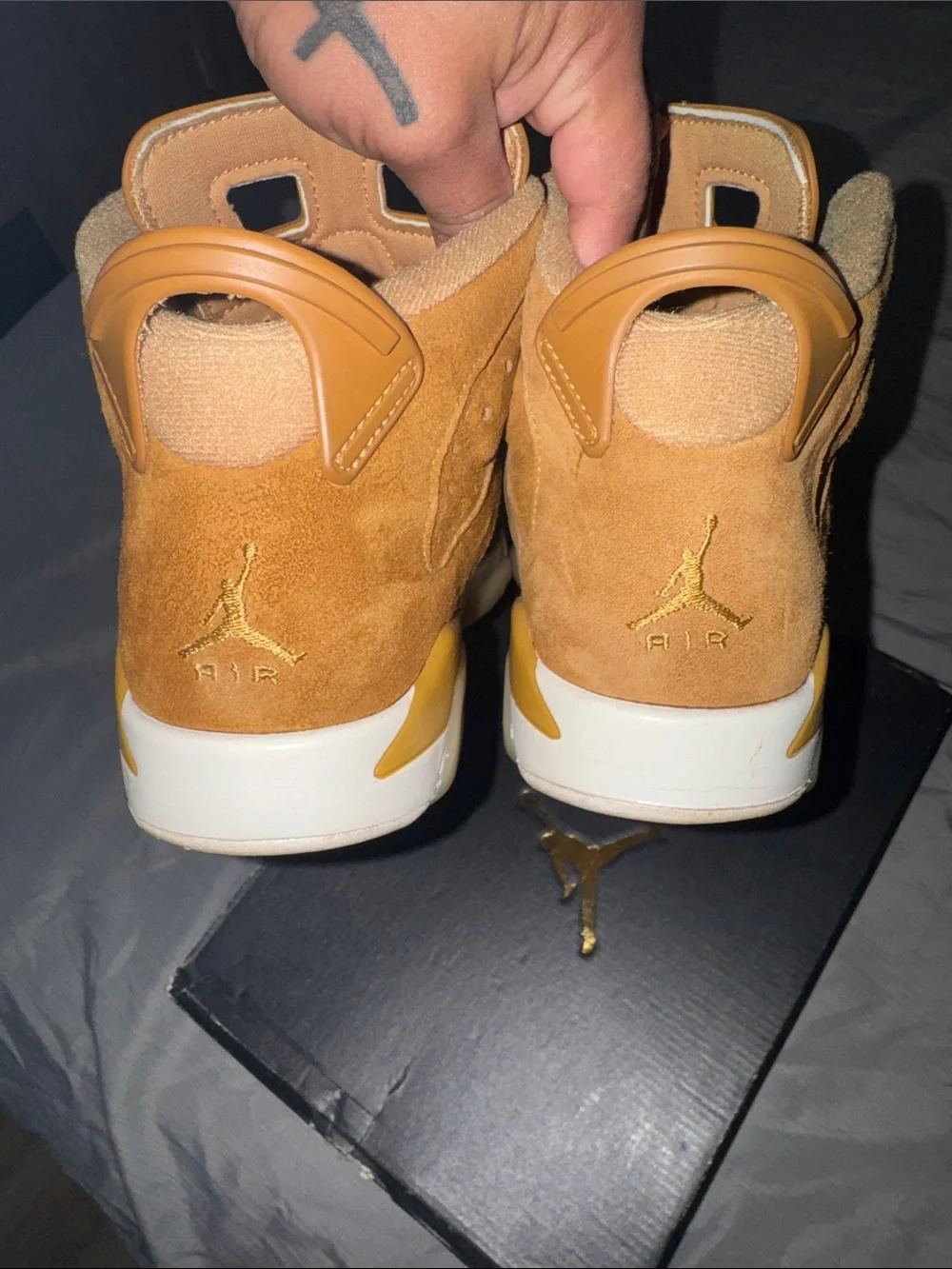 Jordan Wheat Brown Suede 6s